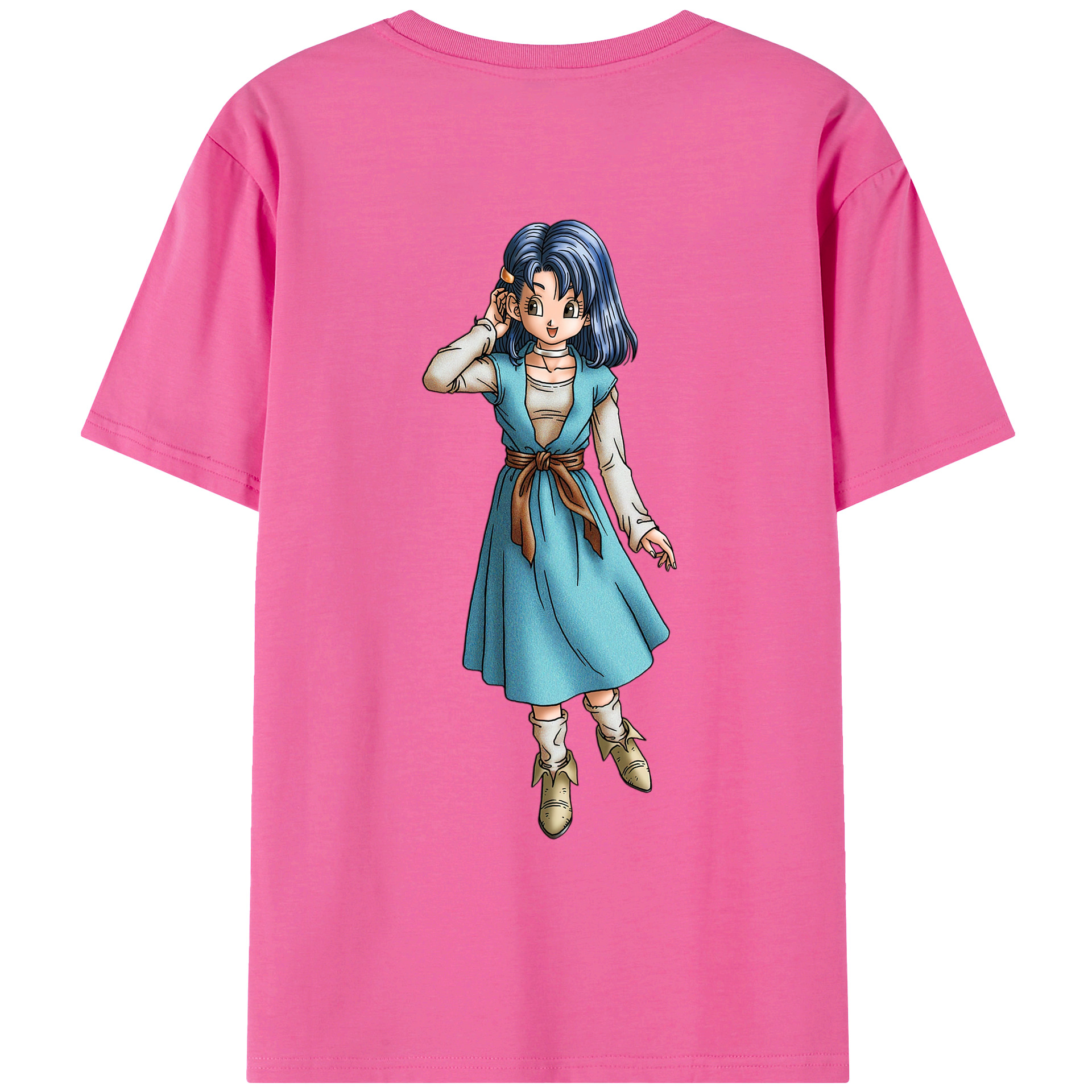 （画像用） ドラゴンクエスト Doragon Kuesuto Dragon Quest レディース半袖Tシャツ(バックプリント)